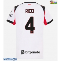 AC Milan Samuele Ricci #4 Bortedrakt Dame 2025-26 Kortermet